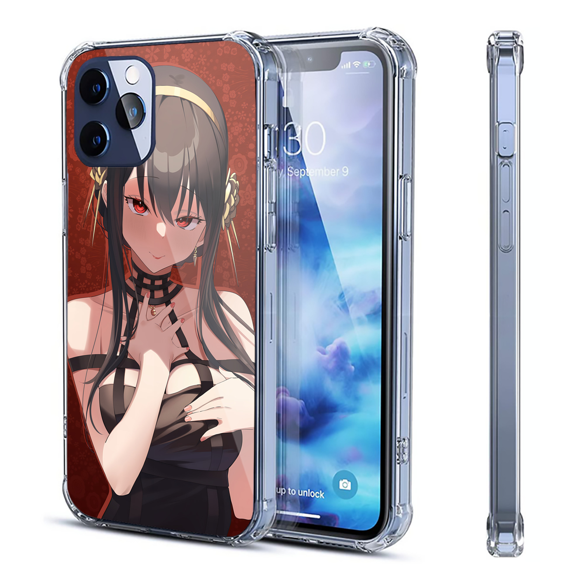 （画像用） SPY×FAMILY间谍家家酒 【iPhone 12シリーズ対応】透明スマホケース（クリアソフトケース）